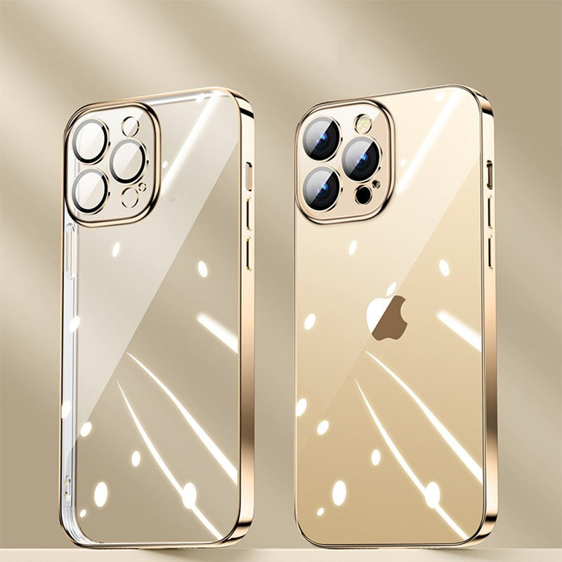 iPhone 14 Transparent Plating Camera Protection Case casemarts