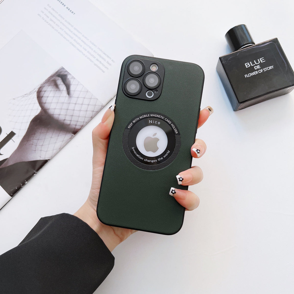 Luxury Leather Matte Case for iPhone pipi
