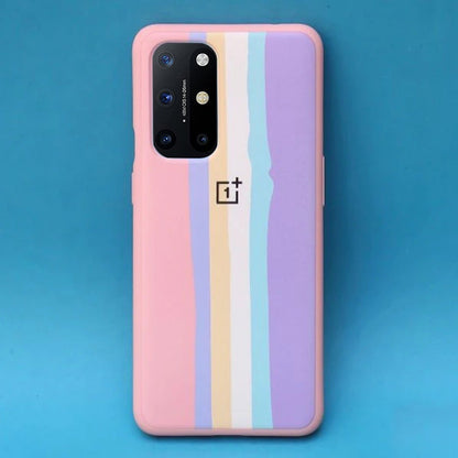 OnePlus 8T Rainbow Liquid Silicone Logo Case casemarts