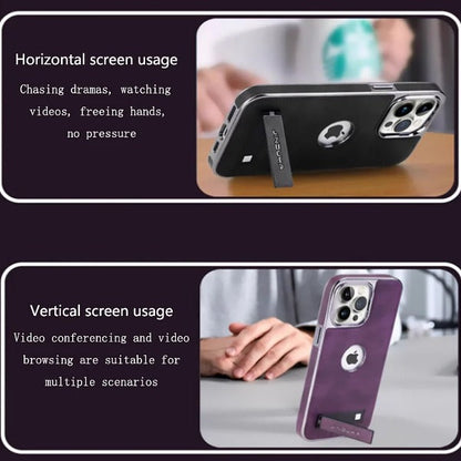 Genuine Leather Bracket Holder Case - iPhone casemarts