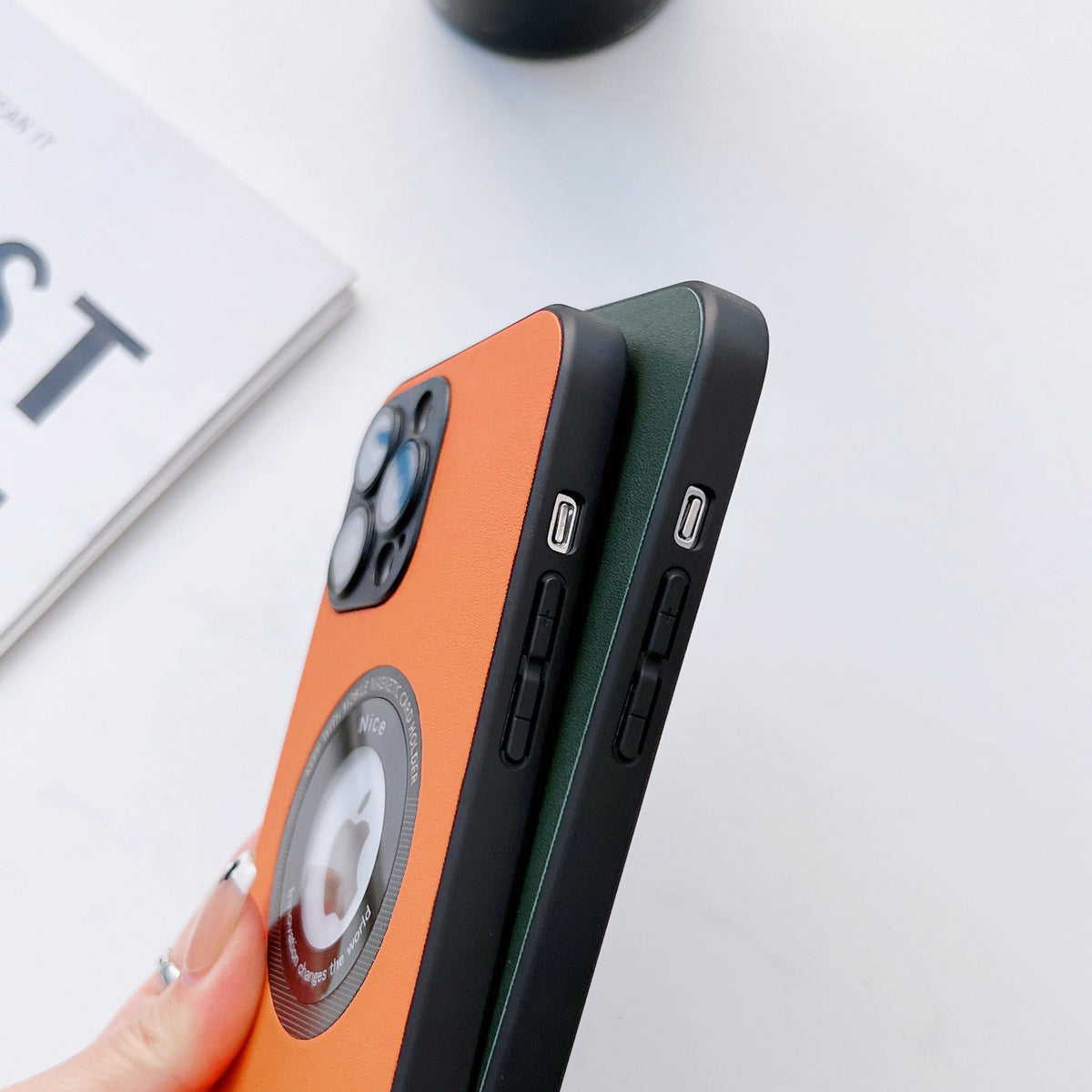 Luxury Leather Matte Case for iPhone pipi