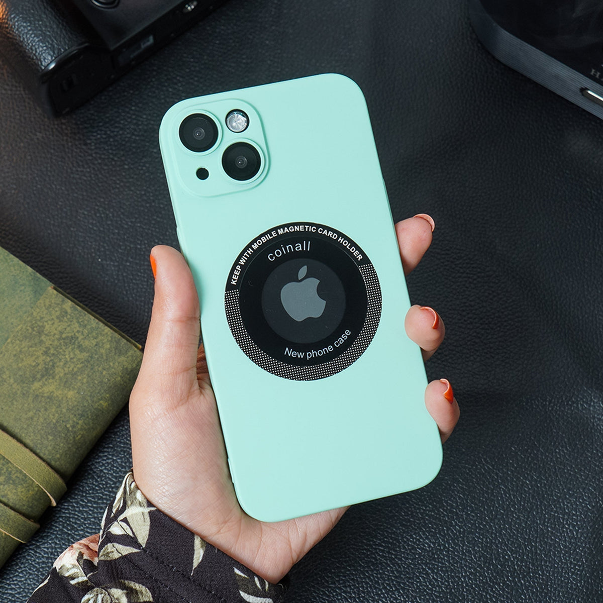 iPhone 13 Frosted Magnetic Holder Case casemarts