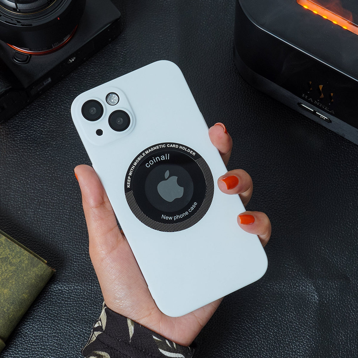 iPhone 13 Frosted Magnetic Holder Case casemarts