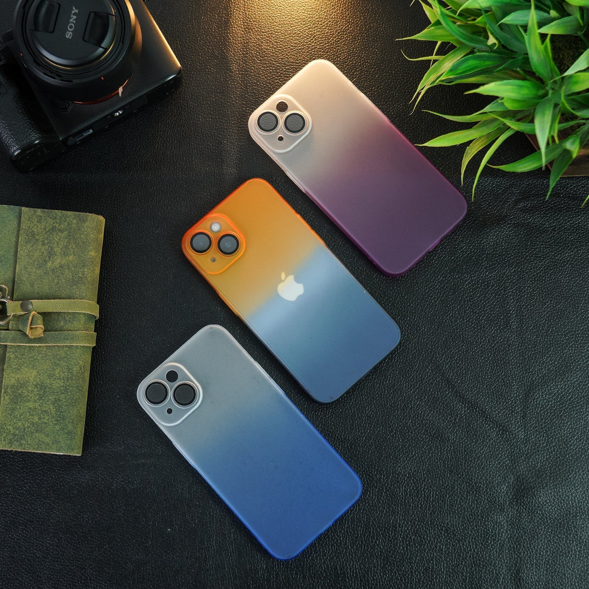 iPhone 14 Frosted Matte Gradient Back Case casemarts