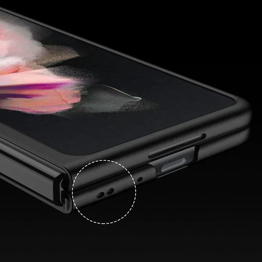 Galaxy Z Fold3 Ultra Thin Hybrid Striped Matte Shell Case casemarts
