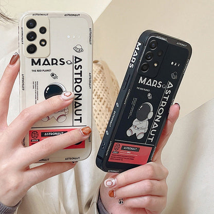 Galaxy Series  Luxury Astronaut Soft Silicone Case casemarts