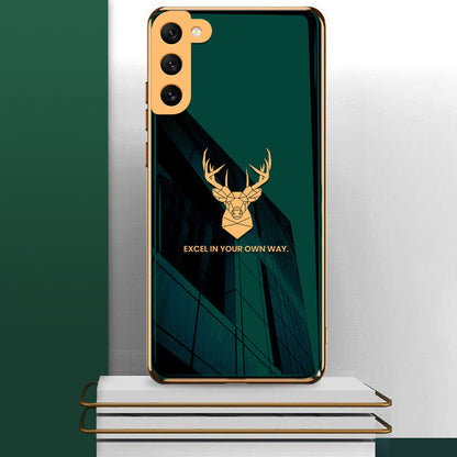 Galaxy S22 Electroplating Staggard Glass Pattern Case casemarts