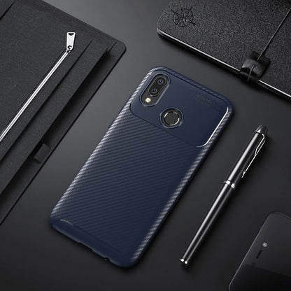 Galaxy A30 Frosted Carbon Fiber Shockproof Soft Case casemarts