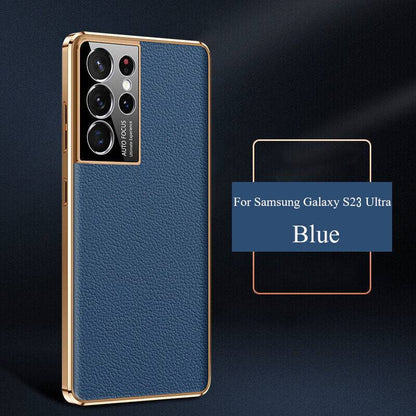 Luxury Leather Electroplate Frame Case casemarts