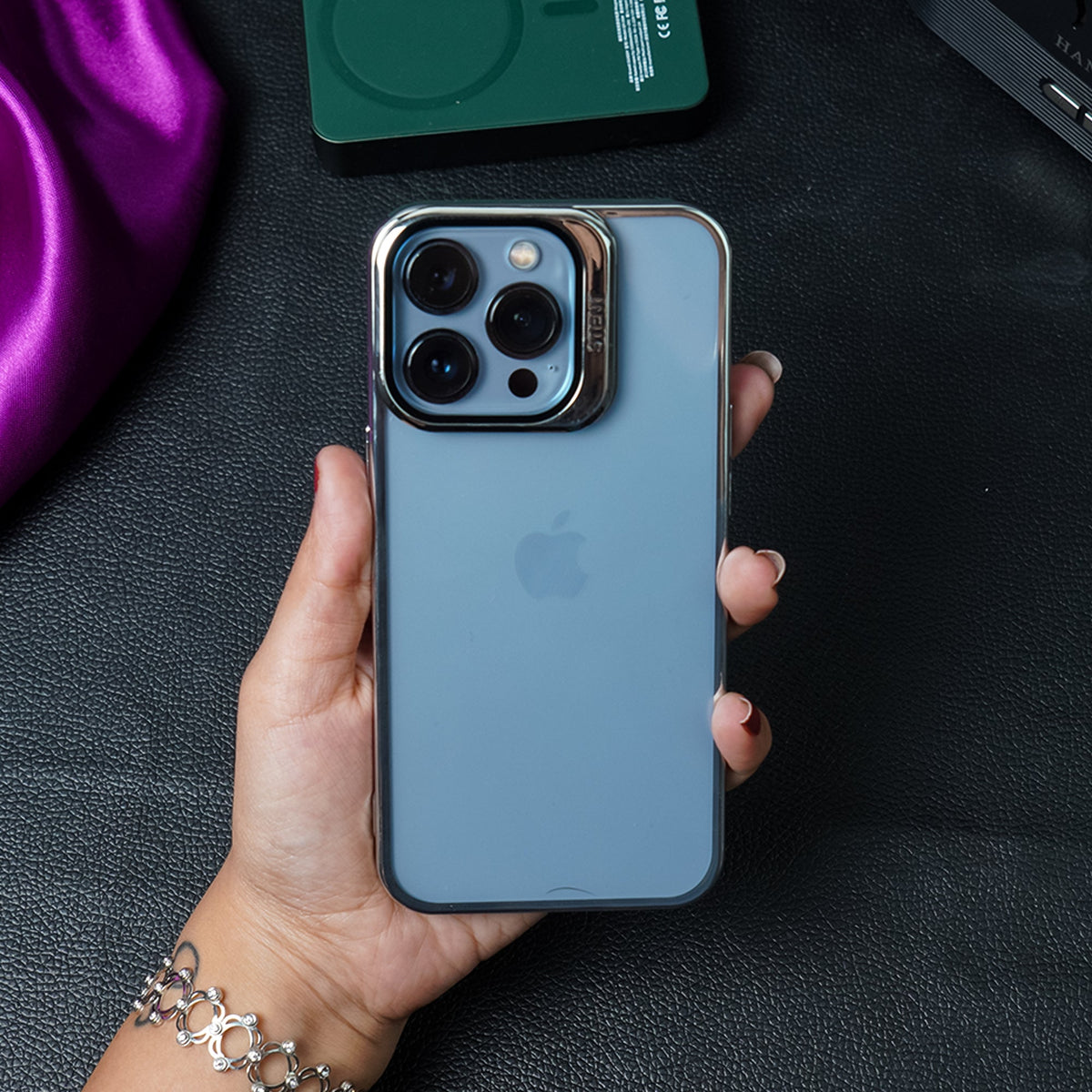 Transparent Electroplated Case with Stand - iPhone casemarts