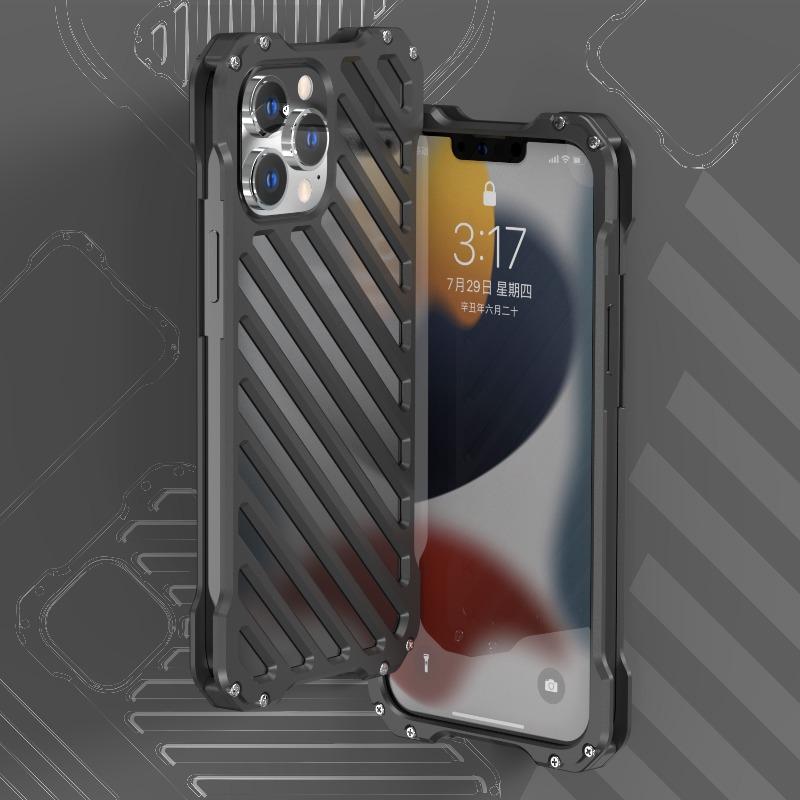 iPhone 14 R-Just Aluminium Alloy Grill Case casemarts