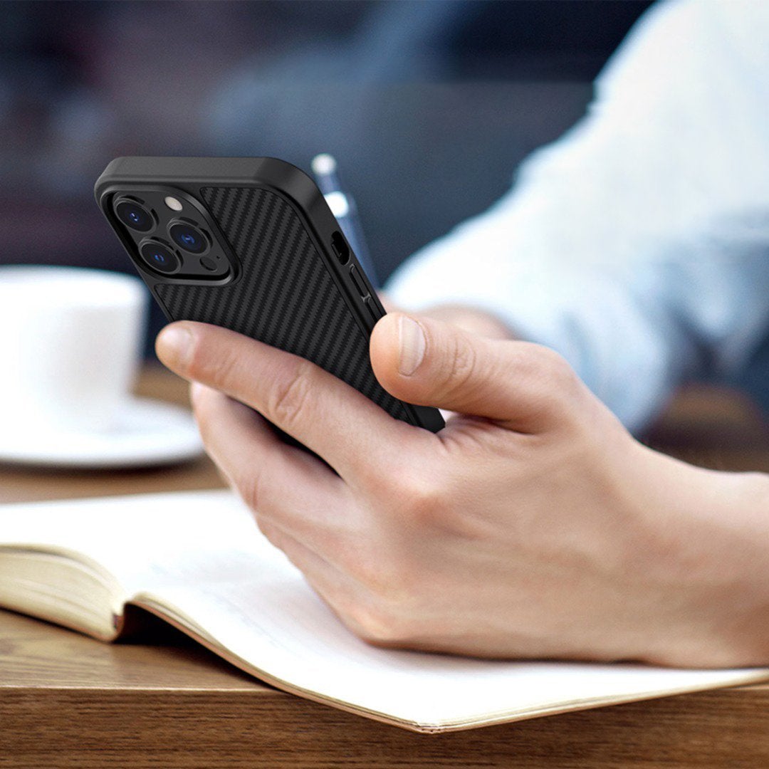 iPhone 13 Pro Max Synthetic Carbon Fiber Case casemarts