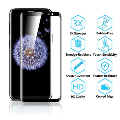 Galaxy S9 Plus Curved Edge 4D Tempered Glass casemarts