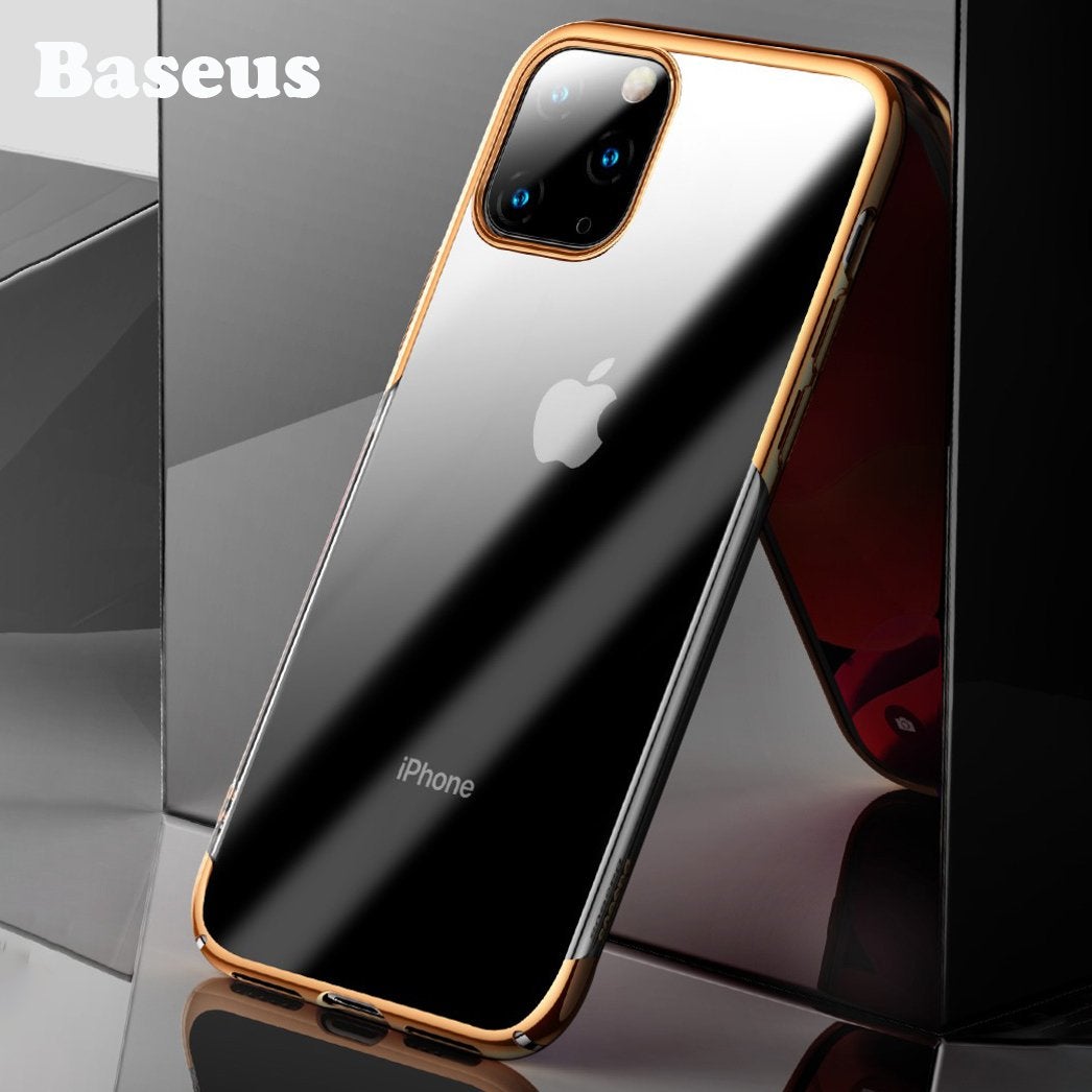 Baseus ® iPhone 11 Pro Ultra-Thin Transparent Sparkling Edge Case casemarts
