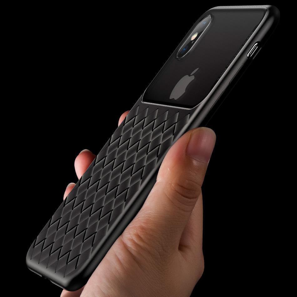 Baseus ® iPhone XS Max Cross Knit Clear Window Case casemarts