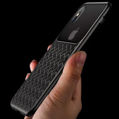 Baseus ® iPhone XS Max Cross Knit Clear Window Case casemarts