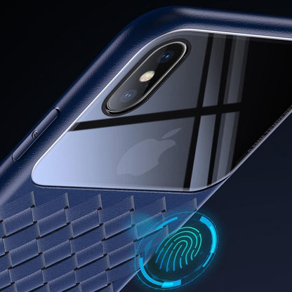 Baseus ® iPhone X Cross Knit Clear Window Case casemarts