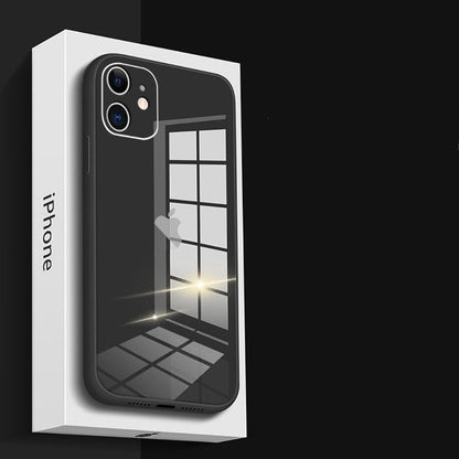 iPhone - Glass Plating Logo Case With Tempered Glass casemarts