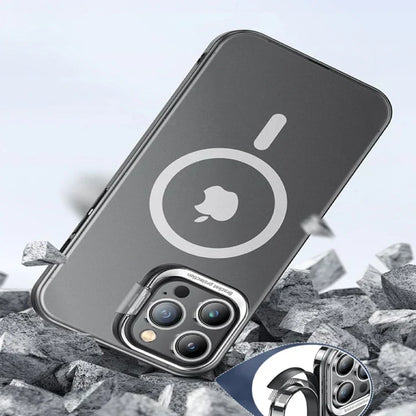 iPhone Series Frosted Matte Case With Kickstand Ring casemarts