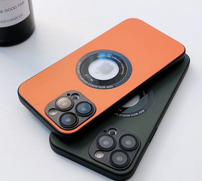 Luxury Leather Matte Case for iPhone pipi