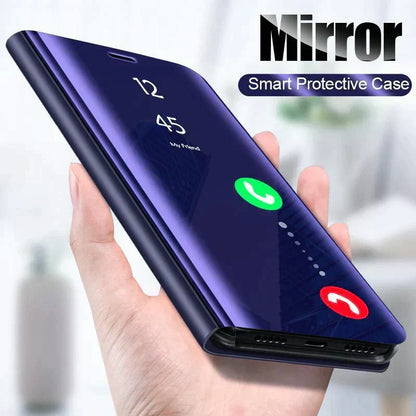 Galaxy S20 Series Mirror Clear View Flip Case [Non Sensor Working] casemarts