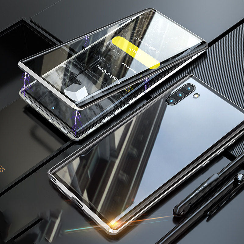 Luxury Magnetic Glass Double-Sided Privacy Phone Case For Samsung CASEGRAMS
