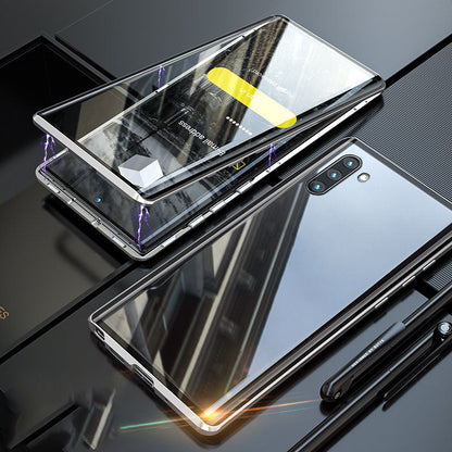Luxury Magnetic Glass Double-Sided Privacy Phone Case For Samsung CASEGRAMS
